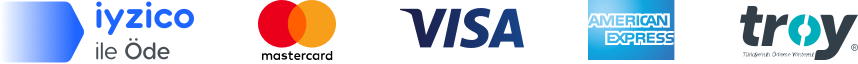 iyzico ile Öde, Mastercard, Visa, American Express ve Troy ödeme yöntemleri